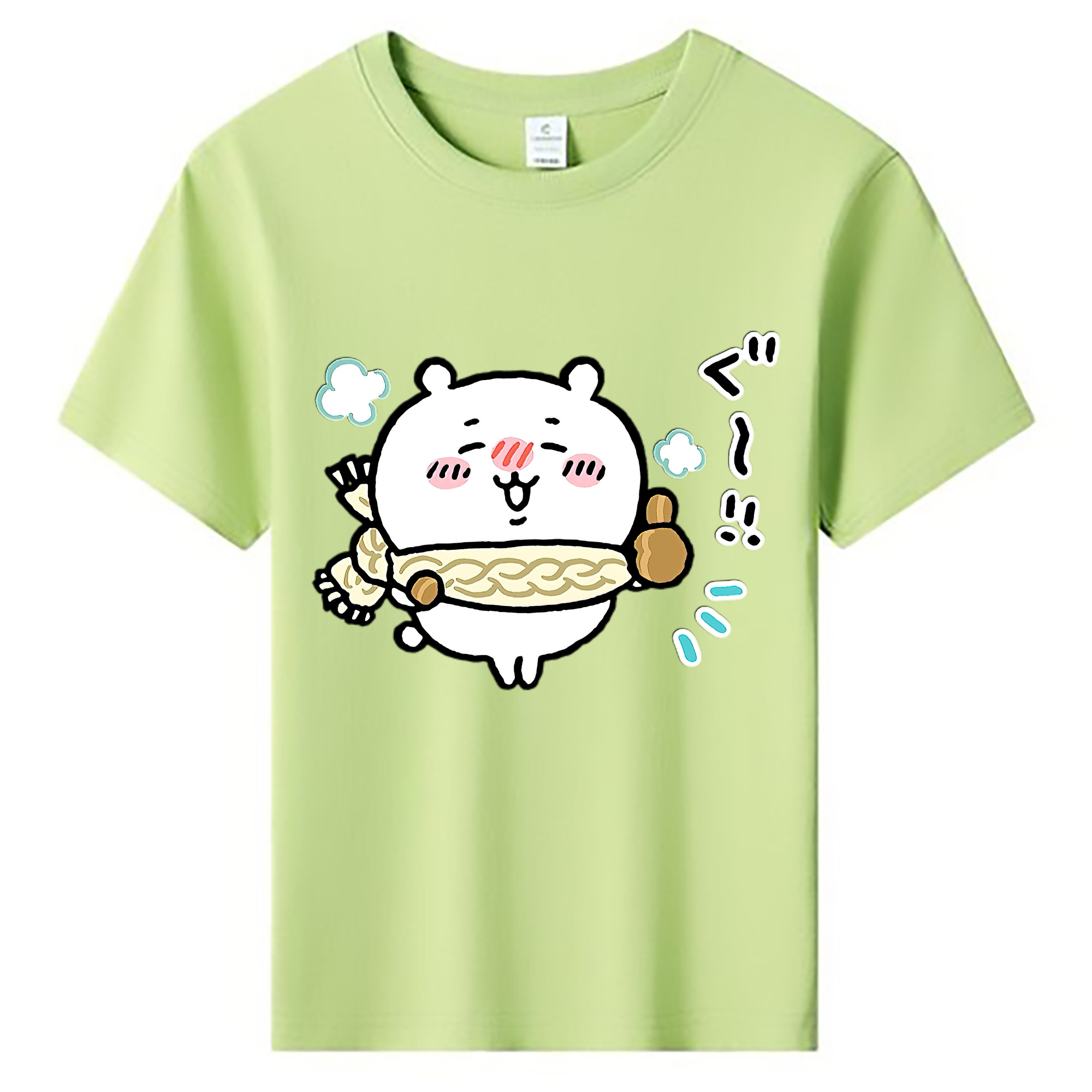 （画像用） ちいかわ ちいかわ Chii-kawa chiikawa 綿100％キッズTシャツ（フロントプリント）